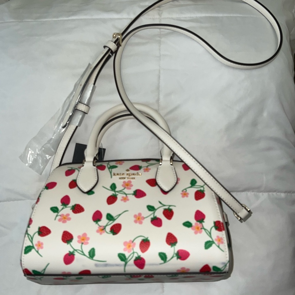 NWT Kate Spade Strawberry Floral Handbag
